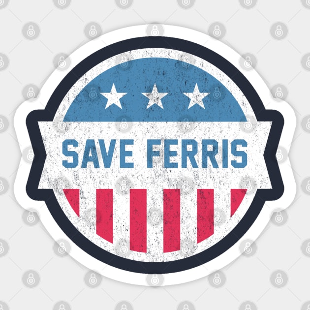 Save Ferris vintage design Sticker by BodinStreet